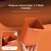 Poubelle de voiture transfrontalière pour coffre et portière, boîte de rangement imperméable pour parapluie, accessoire de modification intérieure, seau en silicone