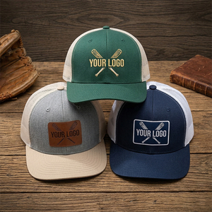 Casquette de camionneur en cuir personnalisée SHINY avec broderie 3D de qualité supérieure et emballage tout-en-un pour les marques mondiales - Product Image 1