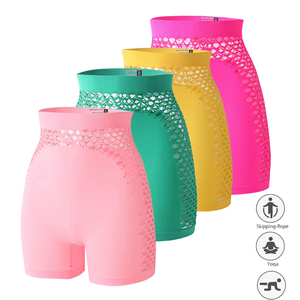 <span class=keywords><strong>Short</strong></span> de yoga taille haute pour <span class=keywords><strong>femme</strong></span>, ultra-extensible, avec empiècements en maille respirante, pour l'entraînement et le rehaussement des fesses - Product Image 5