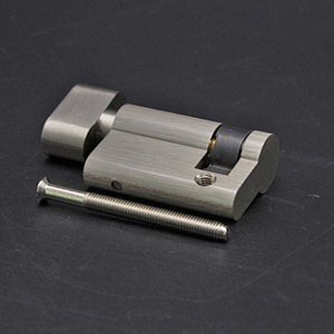 Serrure mécanique matériel en cuivre massif 45 mm demi-<span class=keywords><strong>coupe</strong></span> noyau de serrure cylindre de bouton en laiton pour serrure de <span class=keywords><strong>porte</strong></span> de Passage ignifuge - Product Image 3