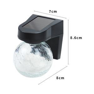 Vetro di alta qualità + ABS amorfo pannello solare impermeabile IP44 vetro solare led luce decorativa giardino esterno - Product Image 3