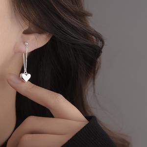 Boucles d'Oreilles en Acier Inoxydable Exquis Elégant Longue Chaîne Gland Coeur <span class=keywords><strong>Détail</strong></span> Boucles d'Oreilles Pendantes Pour Femmes - Product Image 2
