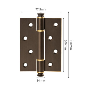 All'ingrosso ottone 4 pollici di spessore foglia piatta antica porta in legno camera da letto porta <span class=keywords><strong>cerniera</strong></span> in ottone <span class=keywords><strong>cerniera</strong></span> porta porta - Product Image 1