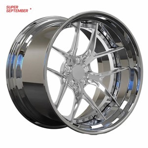 Cerchi in Lega Forgiati Concavi Profondi 18-20 <span class=keywords><strong>Pollici</strong></span> 5x115/100/120/114.3 Offset Personalizzato Finitura Spazzolata Bordo Lucidato Universali - Product Image 1