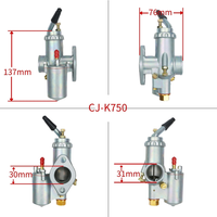 Carburateur de moto Alconstar-CJ-K750 PZ28 compatible avec BM W R50 R60 R69S R12 K750 R1 R71 M72, compatible avec Ural K38 K301 K302 KC750