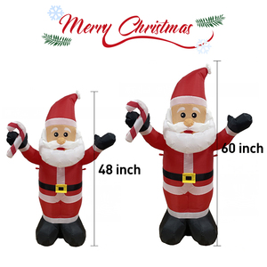 Gonfiabile <span class=keywords><strong>da</strong></span> 48 pollici/60 pollici/72 pollici/84 pollici/96 pollici Babbo Natale per la decorazione del giardino di Natale con luci a LED forniture Decorative - Product Image 2