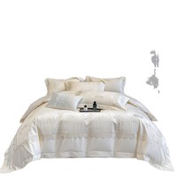 Parure de lit de luxe en pur coton 240 fils, qualité supérieure, fibres longues, sans danger pour bébé, vente en gros