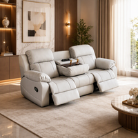 Canapé modulaire moderne de luxe en cuir PU trois places, idéal pour la maison, le bureau, l'hôtel, le salon, l'école – Haute qualité, design épuré