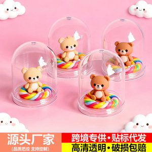 Acrylic Mini Dome <b>Display</b> <b>Case</b> Circular Transparent Cover For Cake Decor Business Gift Desktop Ornament - Product Image 3