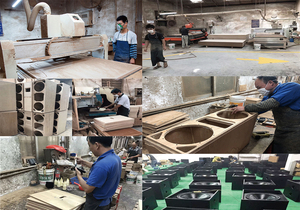 Sandy PRO6.3 Pro Audio Dual <span class=keywords><strong>15</strong></span> Zoll Fullrange Hochleistungs 3600W Bester Konzert 2-Wege Holz Standlautsprecher Passiv - Product Image 6