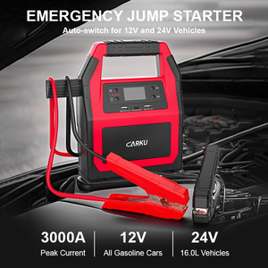 12V 24V Multifuncional Jump Starter Power Bank LED Light Jump Starter con inflador <span class=keywords><strong>Car</strong></span> Booster con Digital para coche y camión - Product Image 2