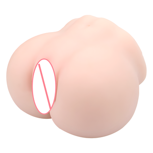 Jouet de masturbation masculin en forme de fesses féminines, moulé par inversion, liquide, style gelée à trois couches, double orifice, type 'Airplane Cup', pour le plaisir sexuel - Product Image 2