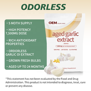 Extrait d'ail vieilli inodore haute puissance OEM 7500mg en gélules molles - Complément alimentaire pour la santé cardiaque et le soutien du cholestérol avec Allicine - Product Image 2