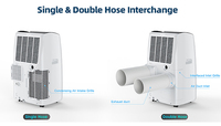 Climatiseur mobile portable haute efficacité énergétique à courant alternatif unique 9000 BTU 12000 BTU 14000 BTU pour appartement