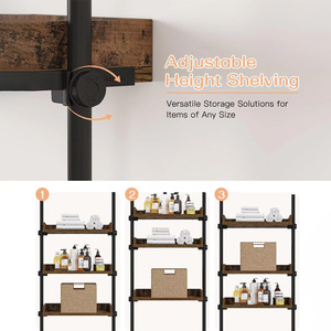 Étagères d'angle modernes personnalisées pour <span class=keywords><strong>salle</strong></span> <span class=keywords><strong>de</strong></span> <span class=keywords><strong>bain</strong></span>, organisateur <span class=keywords><strong>sur</strong></span> <span class=keywords><strong>pied</strong></span>, étagère murale en acier inoxydable réglable pour petits espaces, sans perçage - Product Image 6