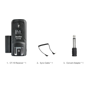 Receptor de <span class=keywords><strong>Flash</strong></span> Inalámbrico Godox CTR-16 CT-16 de 16 Canales <span class=keywords><strong>para</strong></span> <span class=keywords><strong>Flash</strong></span> de Estudio Canon <span class=keywords><strong>Nikon</strong></span> Pentax (Sin Transmisor) - Product Image 6