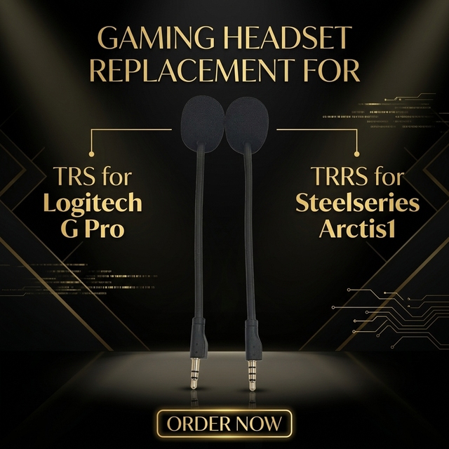 Replacement Microphone Headset Noise Cancelling for Steelseries Arctis1 TRs for Logitech G Pro Gaming Headset