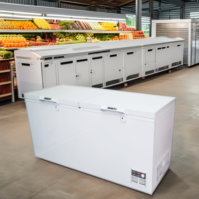 1000L Horizontal Commercial Freezer Electric Refrigeration