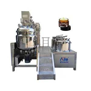 Aile 300L Lifting type skin care paste cream cosmetic mixing and making machine