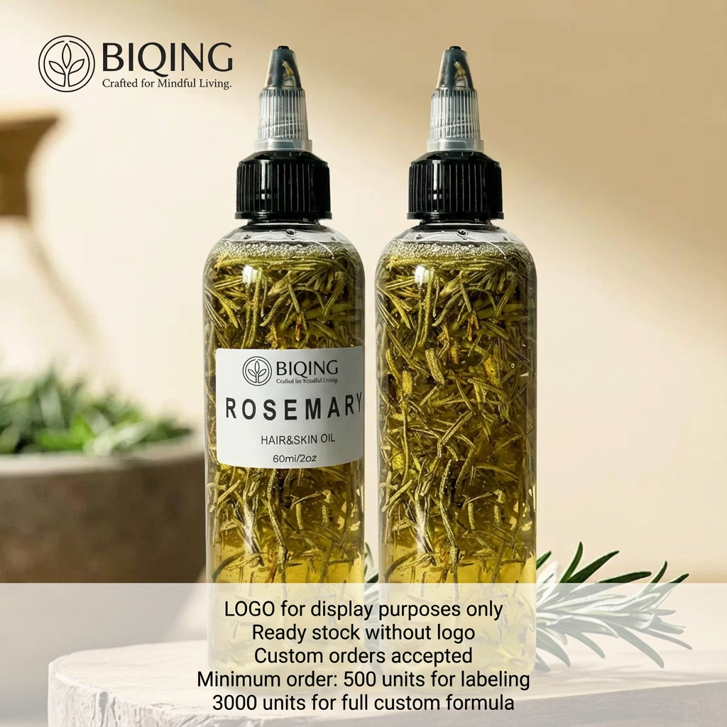 Custom Herbs Organic Herbal Natural Biotin Nourishing Regrowth Oils Rapid Rosemary Oil For Hair Growth Products Private Label
