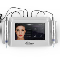 Top vendeur PMU Machine Artmex V8 Microblading sourcil lèvres pistolet de tatouage Double poignée rotatif Derma stylo Microneedling appareil de beauté