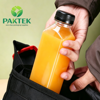 Direct van de fabriek: PET vierkante plastic fles voor pure fruitsap