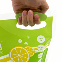 Pochettes souples personnalisées à grande capacité avec bec verseur, imprimées en héliogravure, pour liquides, bière, jus de fruits, thé, emballage antistatique de qualité alimentaire 1L 2L 5L