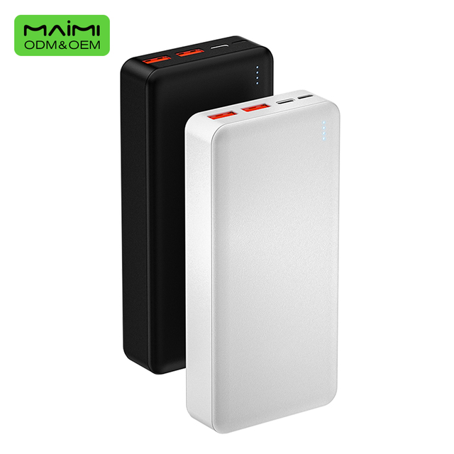 Custom Logo 20000mah Power Bank Wholesale Bulk Portable Phone Charger External Battery Station with Type C Input for Gifts
