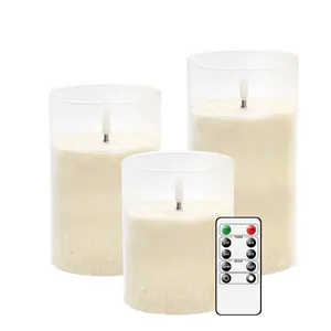2024 Factory Directly Sale High End Acrylic Plastic Led Flameless Candle Light With Remote