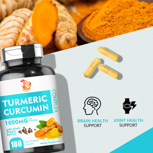 Cápsulas de Cúrcuma y Curcumina para Adultos, Personalizadas de Fábrica, Extractos Herbales, Salud de las Articulaciones, Promueven la Energía, Cápsulas para Mejorar la Función - Product Image 5