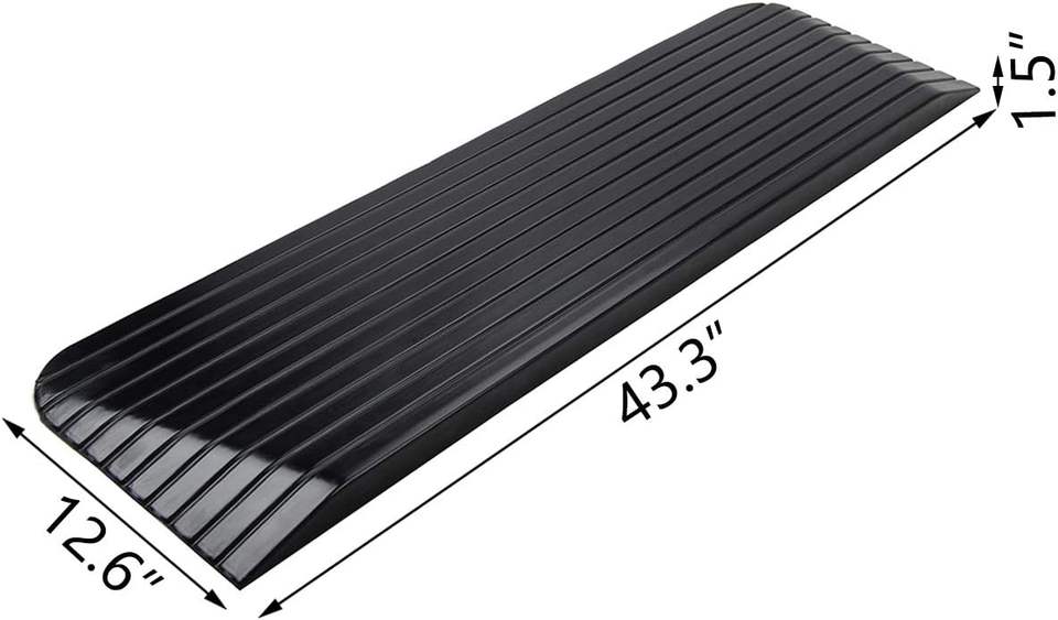 1inch Rise Threshold Ramp Rubber Door Entry Ramp Doorways Driveways ...