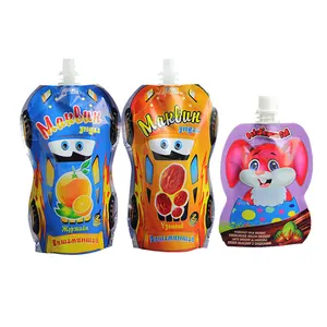 Custom Print Vacuum Seal Stand Up Spout Pouch Snack Bags Food Packaging Bags Zipper Bags With Window