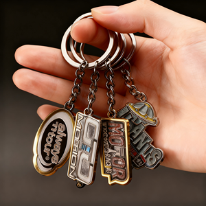 Wholesale Custom Color Metal Keychains with Custom Name & Logo Waterproof Fashion Souvenir Gifts