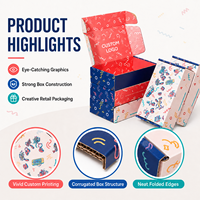 Boîte d'expédition pliable en carton ondulé recyclable avec impression de logo personnalisé et approvisionnement direct d'usine pour les coffrets cadeaux