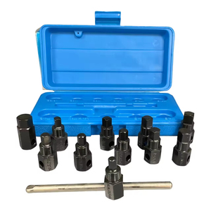 Chrome Vanadium Steel 12PC Heavy Duty Auto Repair <b>Oil</b> <b>Filter</b> Drain Plug Socket <b>Wrench</b> Set - Product Image 1