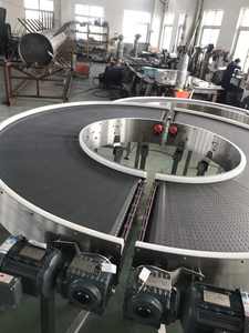 Özelleştirmek Powered 180 derece 360 derece eğrisi hattı yarı daire dönüş bant konveyör birleştirin - Product Image 6