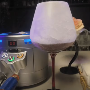 Mini Co2 Glass Froster <b>Maker</b> Instant Chill Cups and Glasses Cocktail Beer Mixed Drinks 2 in 1 Portable Mini Dry <b>Ice</b> <b>Maker</b>/Glass - Product Image 1