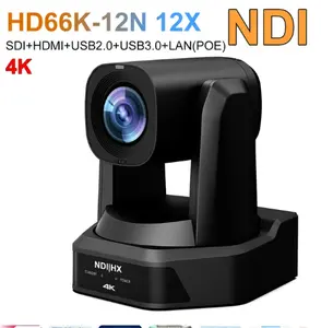 Runpu 4K NDI PTZ kamera SDI HD MI USB3.0 Video PTZ IP canlı akışı kamera ile 12x 20x Zoom yayın konferans kilisesi için