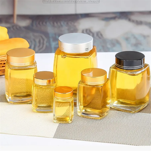 Bocaux en verre pour miel traditionnels transparents personnalisés de 180 ml, 280 ml, 380 ml, 500 ml, 750 ml avec couvercles à vis Bocal pour miel - Product Image 5