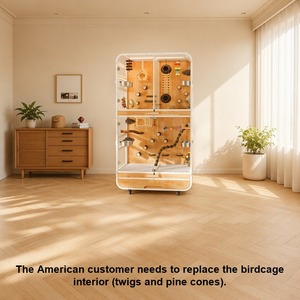 Jaula para pájaros grande doble para exteriores doble grande para mascotas, aviario de cacatúa y loro, divisor extraíble, jaula para cría de pájaros grandes a la venta - Product Image 6
