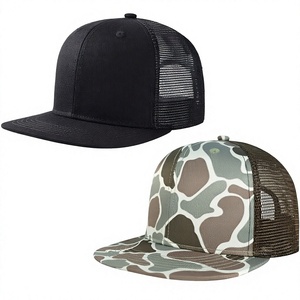 Gorras Trucker Personalizadas X&K, Estilo Western, Camuflaje Forestal, Estampado de Leopardo, Patrón de Llamas, Verde Oliva Desgastado, Gorras Trucker Vintage con Cierre a Presión - Product Image 3