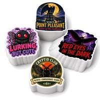 Pack d'autocollants personnalisés en vinyle découpé sur mesure, thème Légendes Urbaines et Cryptides (Bigfoot, Mothman, Monstres), pour la décoration de bouteilles d'eau et d'ordinateurs portables