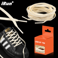 IRun Nouveau design Baskets en corde de coton Lacets de chaussures plats à la mode Lacets ondulés
