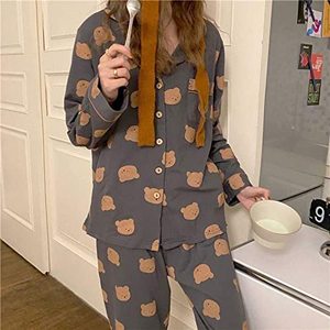 Conjunto de pijama de satén OEM <span class=keywords><strong>Trendyol</strong></span>, ropa de dormir holgada y cómoda para mujer para las estaciones de primavera y otoño - Product Image 3