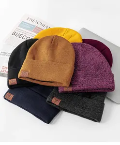 Beanie Nhà Sản Xuất Tùy Chỉnh Thêu Thiết Kế Dệt Kim Mùa Đông Beanies Mohair Jacquard Skull Mũ Acrylic Mũ Ấm Với Biểu Tượng Tùy Chỉnh