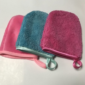 Gants de nettoyage du visage Gants de lavage du visage en <span class=keywords><strong>microfibre</strong></span> Mitaines démaquillantes Gants réutilisables - Product Image 1