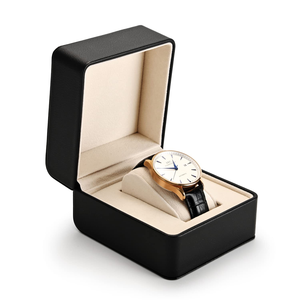 Caja de Almacenamiento para Relojes de Lujo con Logotipo Personalizado, Diseño Cuadrado Octogonal, Cierre de Bisagra, Cuero PU - Product Image 3