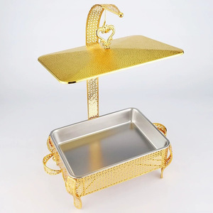 Stainless Steel <b>Buffet</b> Stove Rectangular 5.5L Hanging Food <b>Warmer</b> Hotel Restaurant Use - Product Image 4