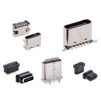 Connecteur femelle TYPE-C étanche 6P/16P/24P vertical/horizontal à montage DIP IP67/IP68 USB 3.1 en cuivre