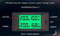 Medidor de Energía Digital LCD PZEM-025 DC300V 200A 90000W, Voltímetro, Amperímetro, Vatímetro, Medidor de Voltaje, Corriente y Potencia, D69-3065